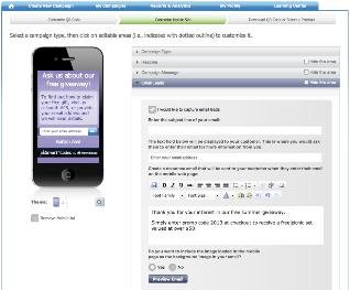  Design QR code mobile web page to capture email leads